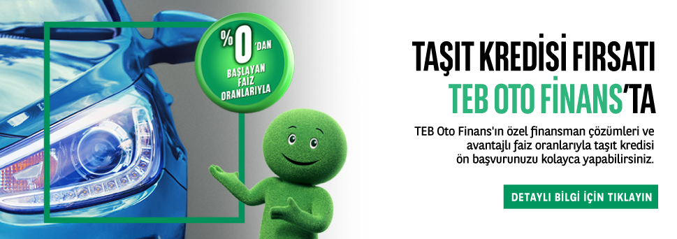 TEB Oto Finans Taşıt Kredisi
